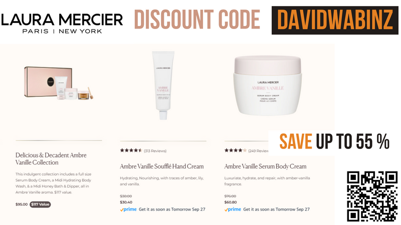 Laura Mercier Discount Code DAVIDWABINZ - Extra 15% OFF all products