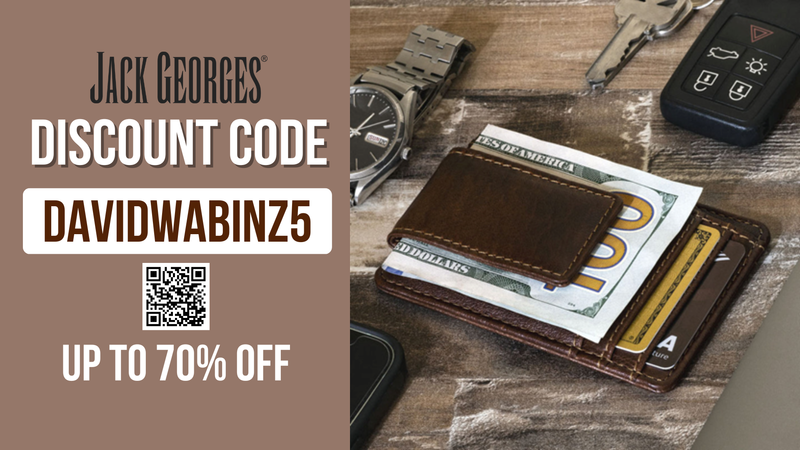 Jack Georges Promo Code DAVIDWABINZ5 - Save 5% OFF sitewise (Updated 2026)