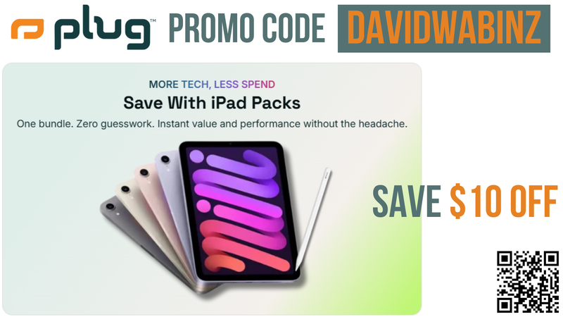 Plug Tech Promo Code DAVIDWABINZ - Save $10 OFF sitewise
