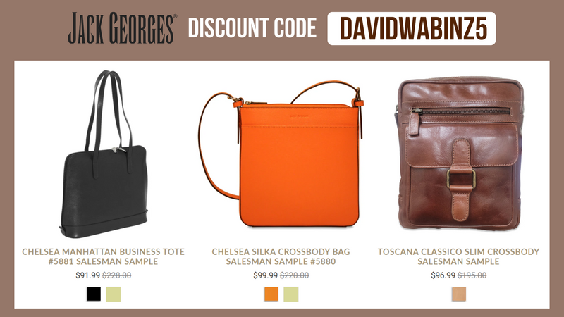 Jack Georges Discount Code DAVIDWABINZ5 - 5% OFF all products (Updated 2026)