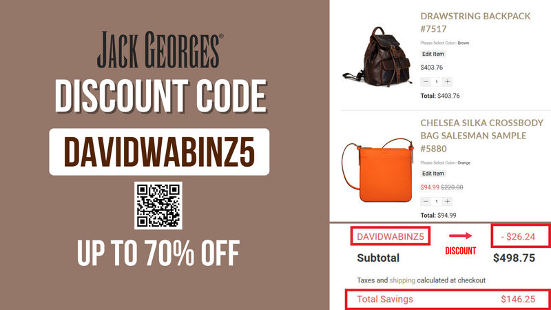 Jack Georges Coupon DAVIDWABINZ5 - 5% OFF all items (Updated 2026)
