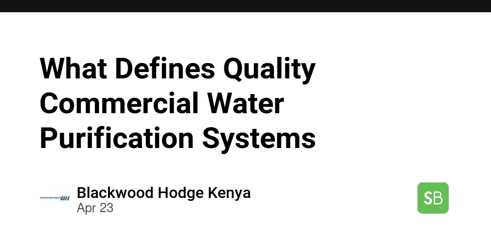 What Defines Quality Commercial Water Purification Systems - Spring ...