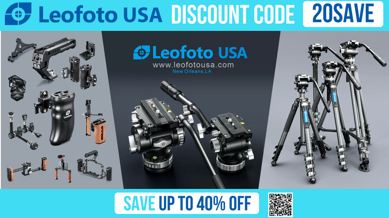 Leofoto USA Discount Code 20SAVE - 12% OFF sitewise