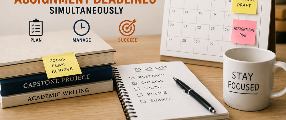 Cover image for A Student's Guide to Managing Capstone Writing and Assignment Deadlines Simultaneously