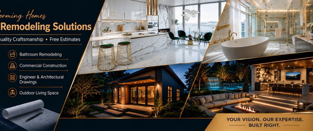 Cover image for Modern Remodeling & Commercial Construction Services in Houston, TX