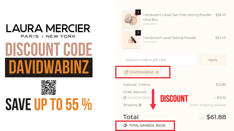 Laura Mercier Coupon DAVIDWABINZ - 15% OFF all items