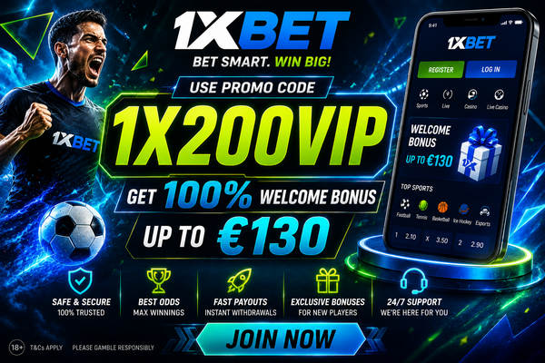 Cover image for 1xBet Promo Code 2027: 1X200VIP – Claim Bonus