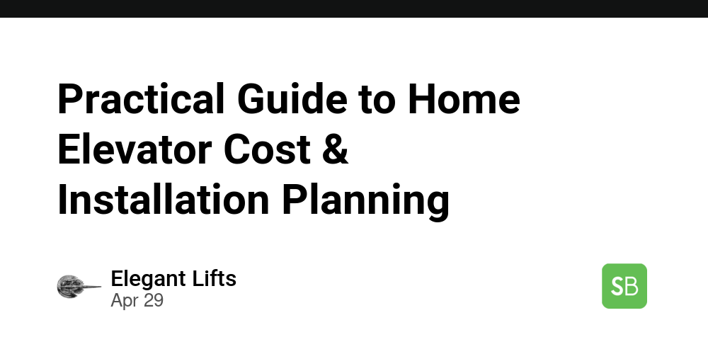 Practical Guide to Home Elevator Cost & Installation Planning - Spring ...