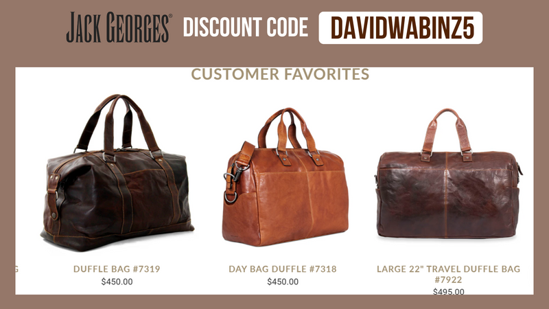 Jack Georges Discount Code DAVIDWABINZ5 - 5% OFF all products (Updated 2026)