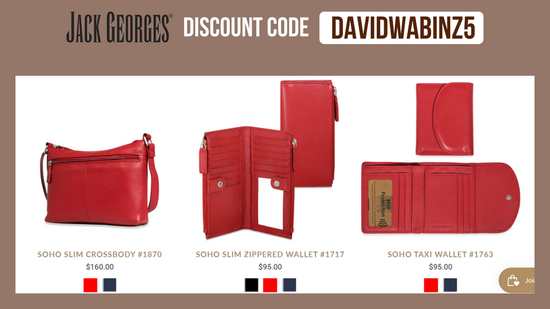 Jack Georges Discount Code DAVIDWABINZ5 - 5% OFF all products (Updated 2026)