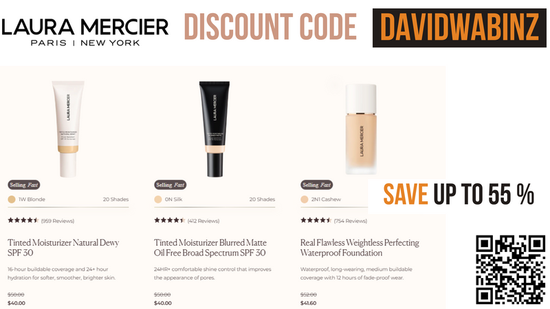 Laura Mercier Promo Code DAVIDWABINZ - 15% OFF sitewise