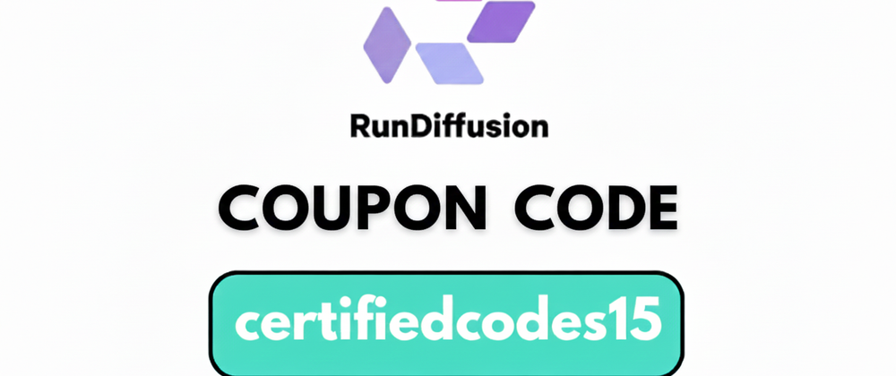Cover image for How to Redeem RunDiffusion Coupon Code 2026 [CERTIFIEDCODES15] for 15% Off 🎉