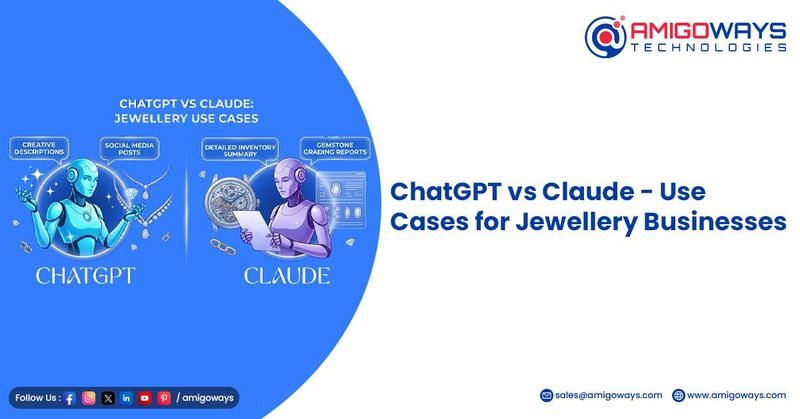 ChatGPT and Claude AI use cases for jewellery business marketing customer support