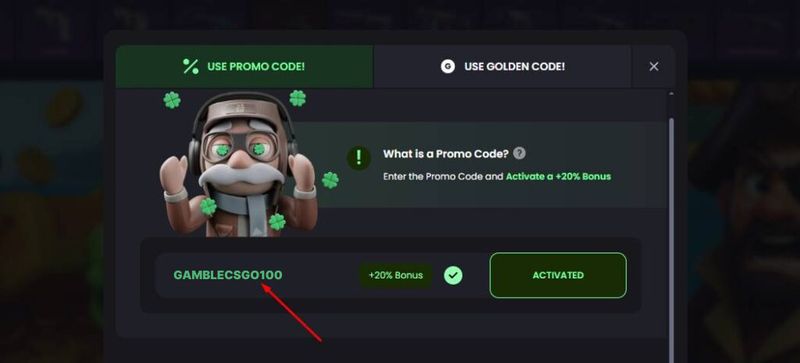 How to Use a KeyDrop Promo Code Step4