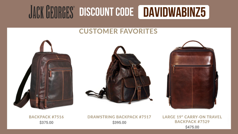 Jack Georges Discount Code DAVIDWABINZ5 - Extra 5% OFF all products (Updated 2026)