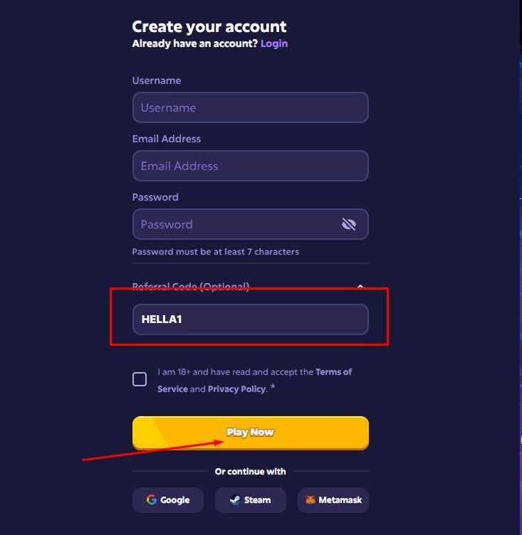 How to Redeem the Roobet Promo Code Step4