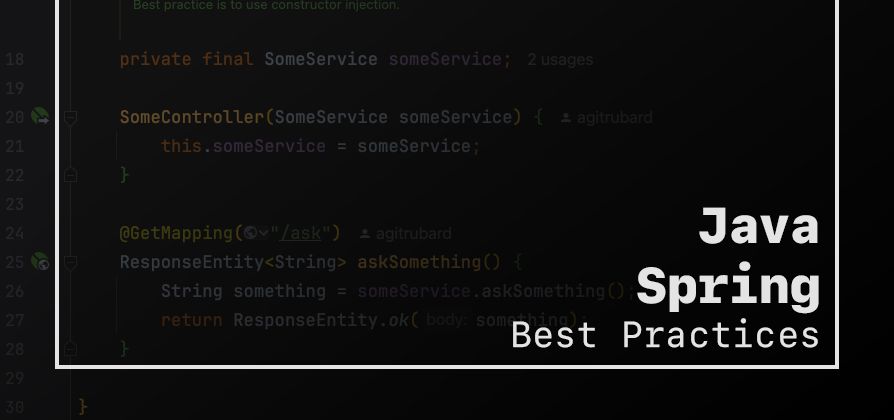 Cover image for Java & Spring Best Practices | Dependency Injection