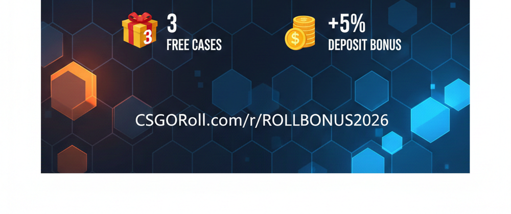 Cover image for CSGORoll Promo Code 2026: ROLLBONUS2026 – Få 3 gratis cases och 5% bonus
