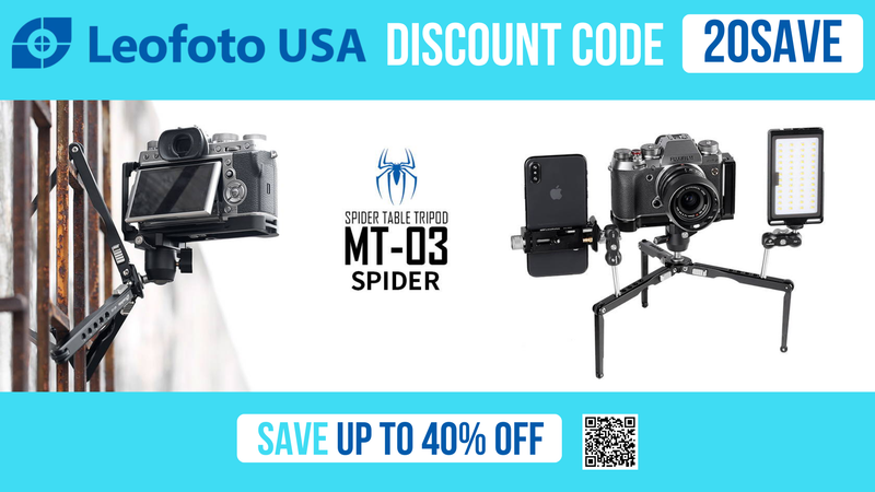 Leofoto USA Discount Code 20SAVE - Save 12% OFF sitewise