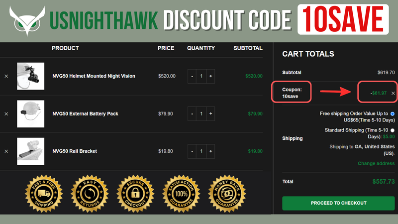 Usnighthawk Coupon Code 10SAVE - 10% OFF all items