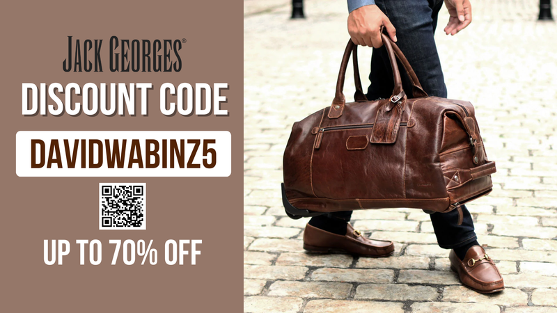 Jack Georges Promo Code DAVIDWABINZ5 - Save 5% OFF sitewise (Updated 2026)