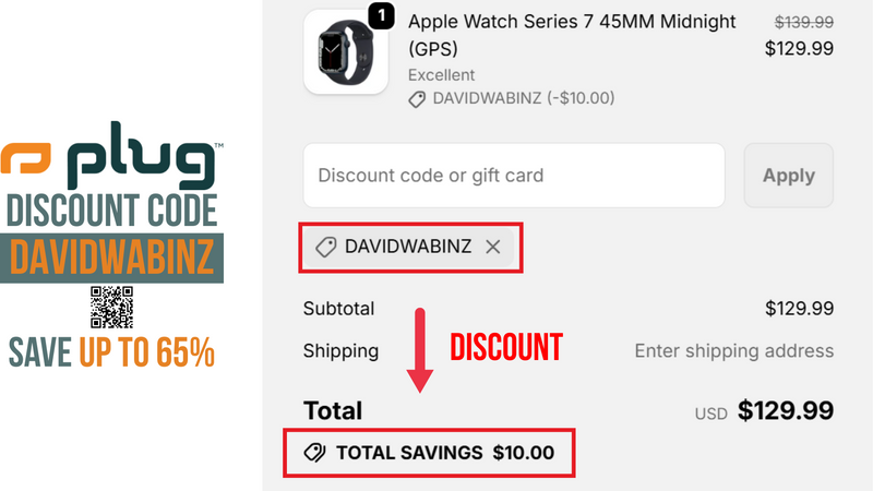 Plug Tech Promo Code DAVIDWABINZ - Extra $10 OFF with Minimum purchase of $99