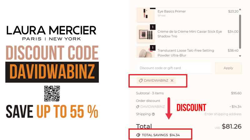 Laura Mercier Coupon DAVIDWABINZ - 15% OFF all items
