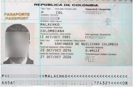 Colombia Passport