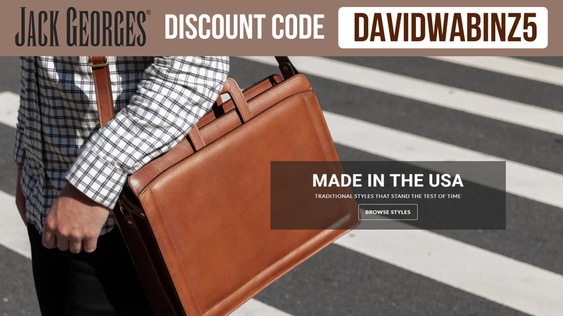 Jack Georges Promo Code DAVIDWABINZ5 - Save 5% OFF sitewise (Updated 2026)