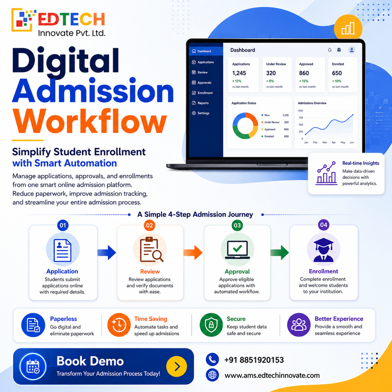 Discover how an online admission management system simplifies student enrollment, reduces paperwork, and boosts efficiency for your campus. Transform your admissions with edtechinnovate.<br>
