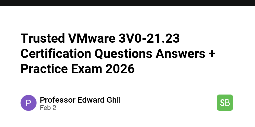 Trusted VMware 3V0-21.23 Certification Questions Answers + Practice ...
