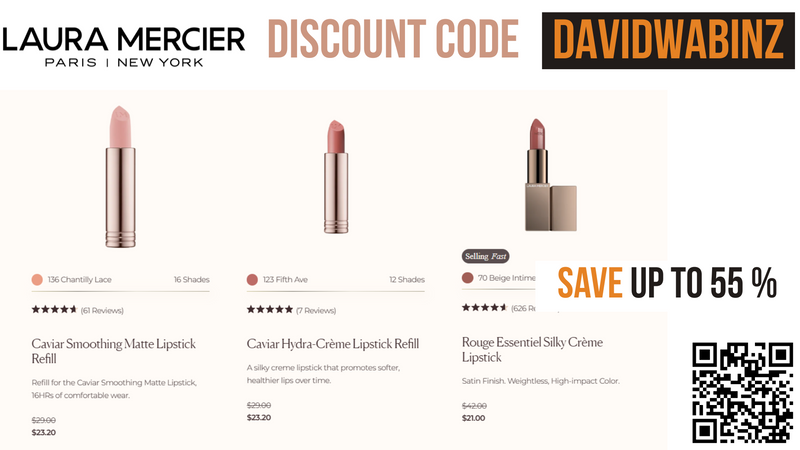Laura Mercier Discount Code DAVIDWABINZ - Extra 15% OFF all products
