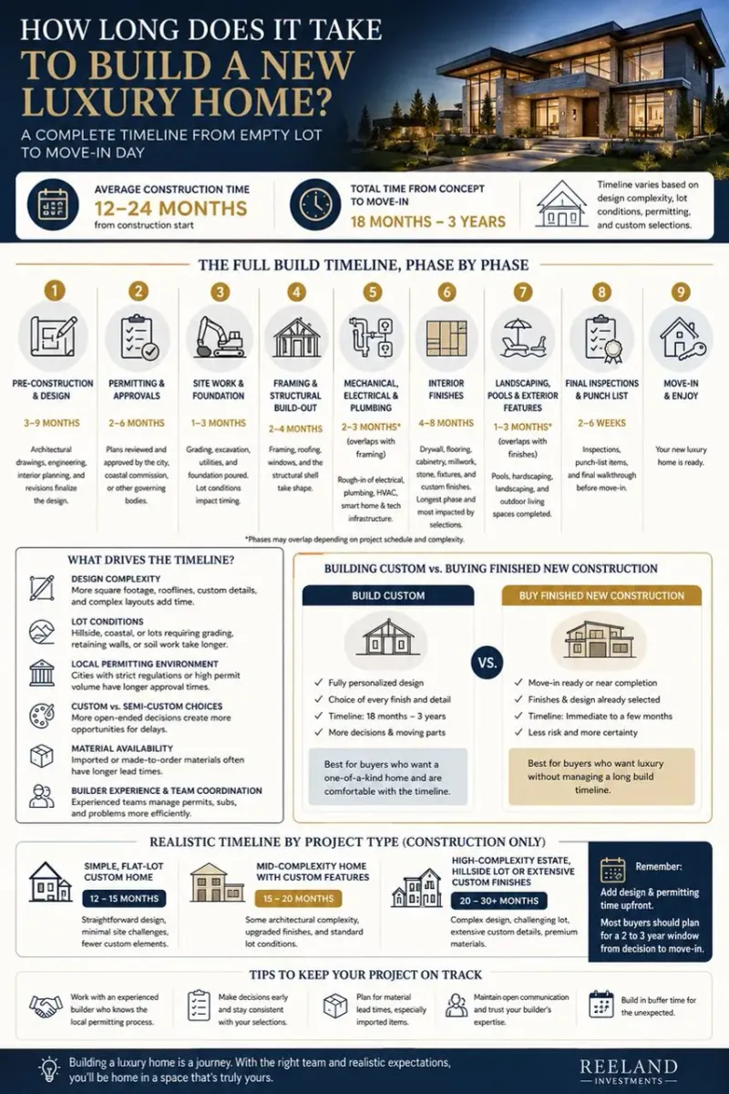 How Long Does It Take to Build a New Luxury Home