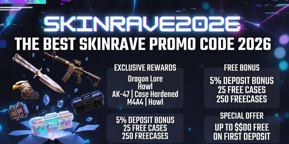 En İyi Skinrave Promo Kod 2026: SKINRAVE2026 – Ücretsiz Kasa, Bonus ve ...