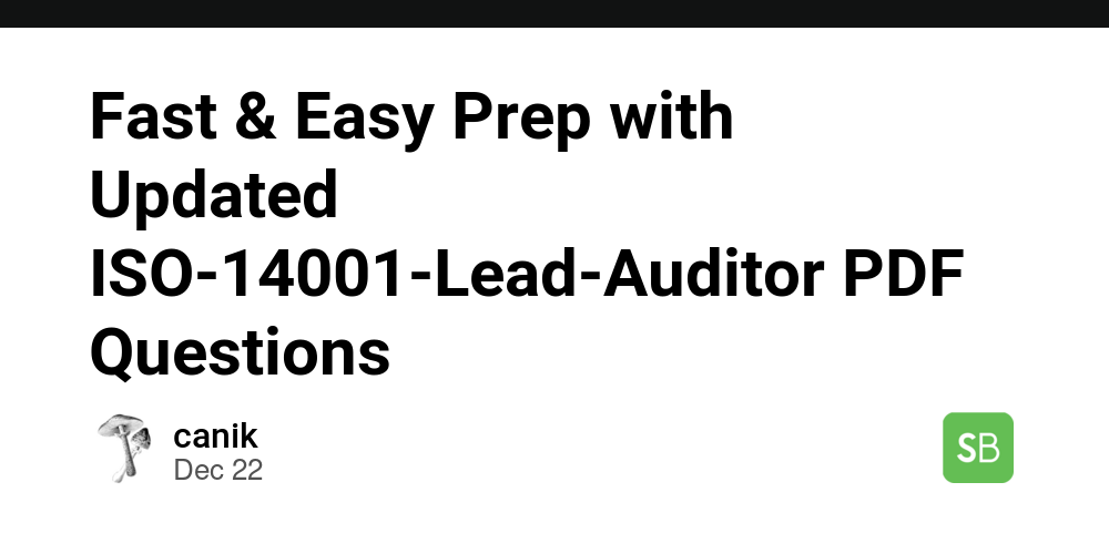 Fast & Easy Prep with Updated ISO-14001-Lead-Auditor PDF Questions ...