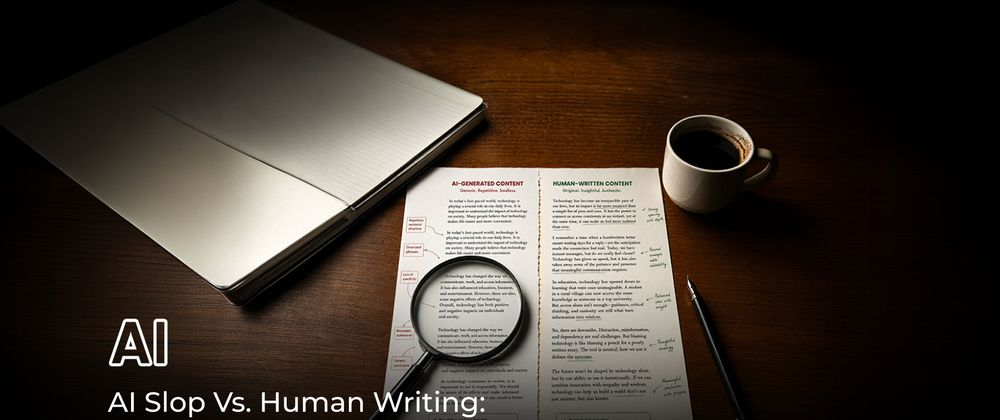 Cover image for AI Slop Vs. Human Writing: How To Spot Low-Quality AI Text