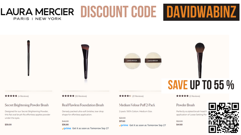 Laura Mercier Discount Code DAVIDWABINZ - 15% OFF all products
