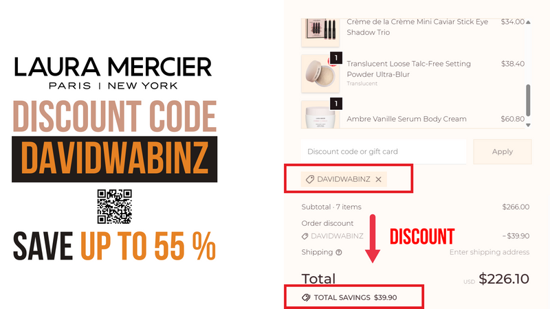 Laura Mercier Coupon DAVIDWABINZ - 15% OFF all items