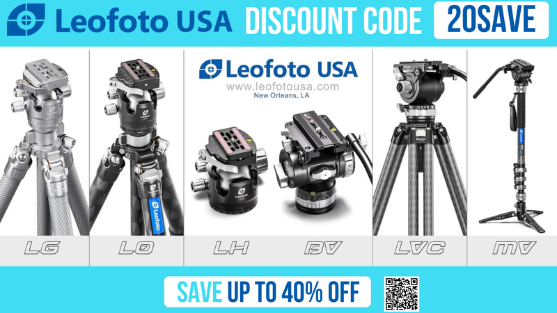 Leofoto USA Discount Code 20SAVE - Save 12% OFF sitewise