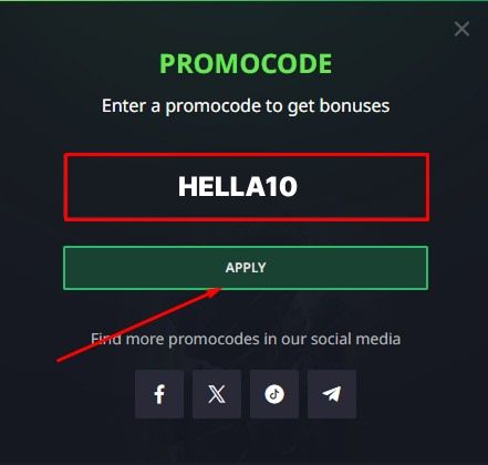 How to Activate the Hellcase Bonus Code Step4