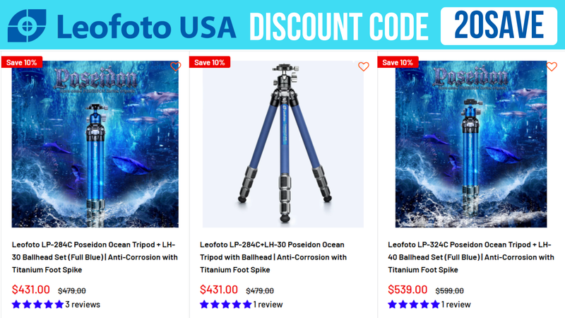 Leofoto USA Coupon Code 20SAVE - Extra 12% OFF all products