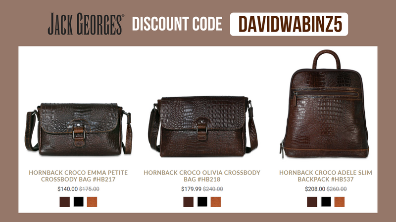 Jack Georges Discount Code DAVIDWABINZ5 - 5% OFF all products (Updated 2026)